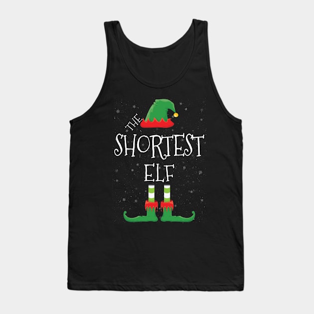 SHORTEST Elf Family Matching Christmas Group Funny Gift Tank Top by tabaojohnny